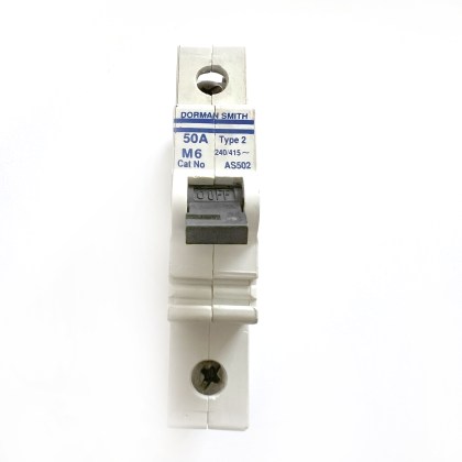 Dorman Smith AS502 M6 50A 50 Amp MCB Circuit Breaker Type 2